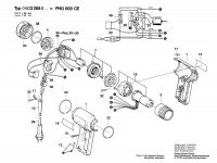 Bosch 0 603 268 842 PHG 600 CE Hot Air Gun 240 V / GB Spare Parts PHG600CE